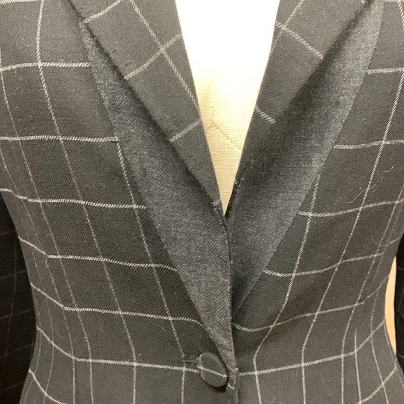 Giorgio Armani Black Checkered Blazer - Picture 4 of 14
